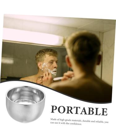 Fomiyes Stainless Steel Double-Walled Shaving Foam Shell & Travel Mug - Perfect for Shaving Soap & Beard Kits for Men - Buy Online on GoSupps.com