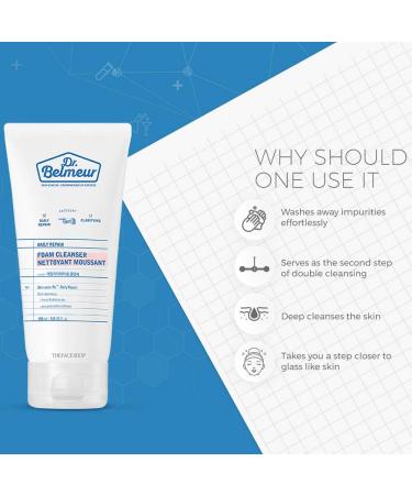  The Face Shop Dr.Belmeur Daily Repair Foam Cleanser 150ml - Buy Online on GoSupps.com