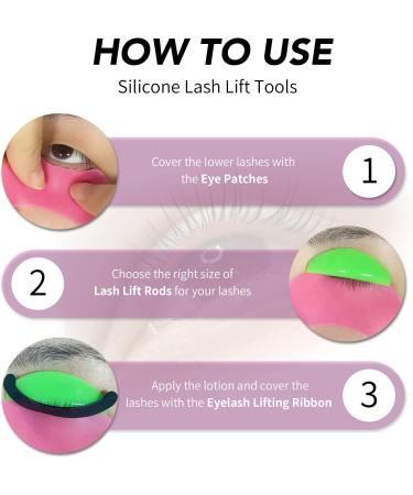 PERMANIA Lash Lift Rods Rainbow Soft Silicone Pads L Curls for Eyelash Perm Kit 3 in 1 with Eyelash Lifting Ribbon & Reusable Eye Patches for Different Eye Shapes - Buy Online on GoSupps.com