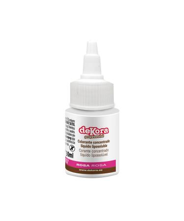 Decora |Edible food coloring |Dye your recipes |Azo -free fat -soluble |Color pink |Liquid 30ml |Gluten -free without added sugar