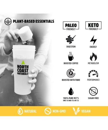 North Coast Naturals Boosted MCT Powder Non-GMO and All Vegan Keto and Paleo-Friendly 300 g French Vanilla - Buy Online on GoSupps.com