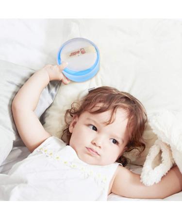 Uonlytech Blue Baby Talcum Powder Puff with Container - Ideal for Home and Travel - Buy Online on GoSupps.com