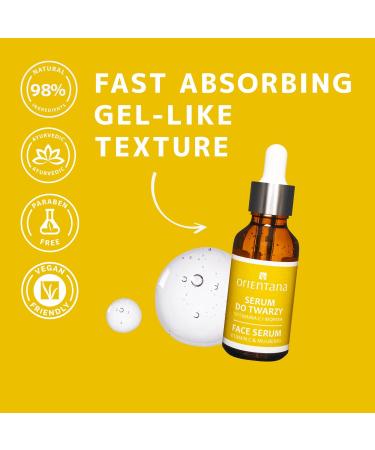 Orientana - Face Serum Vitamin C & Mulberry | Natural Vegan | Anti Aging Moisturiser Redness Pigmentation & Dark Spot Treatment | Hydrating Firming & Brightening Skin - 30ml - Buy Online on GoSupps.com