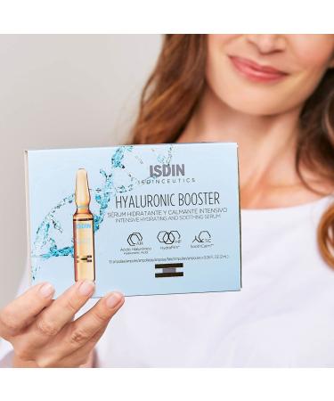ISDIN Hyaluronic Booster Deep Hydration Serum Ampoules 0.06 Fl Oz (Pack of 10) - Buy Online on GoSupps.com