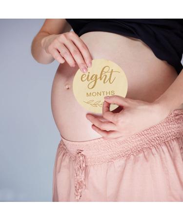 Wooden Baby Milestone Cards - 12-Piece Pregnancy & Monthly Gift Set for Expectant Mothers - Buy Online on GoSupps.com