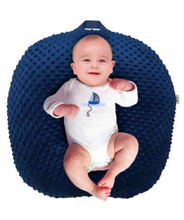 Strechy Minky Newborn Lounger Cover, Removable and Ultra Soft Sung Fitted Baby Lounger Slipcover by BlueSnail (Navy)