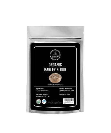 Organic Barley Flour, 1lb by Naturevibe Botanicals | Rich Source of Fiber (16 ounces)