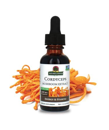 Nature's Answer Cordyceps Mushroom Extract Alcohol Free 1 fl oz (30 ml)