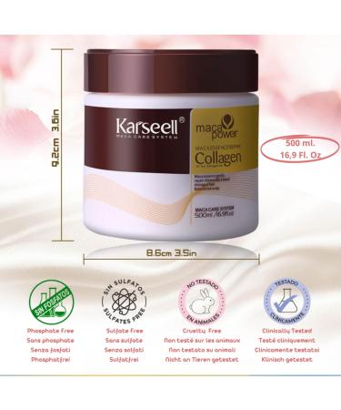 KARSEELL Hair Mask for Deep Repair & Intensive Hydration - 500ml | Restore Dry & Damaged Hair - Buy Online on GoSupps.com