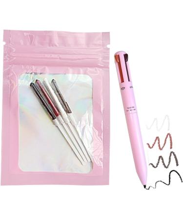 Waterproof Eyeliner Pencil | Matte 4 In 1 Lip | 4 Colors Eyebrow Marker Rotating Long-Wear Sweatproof For Natural Daily Makeup Replacement Refill - Buy Online on GoSupps.com