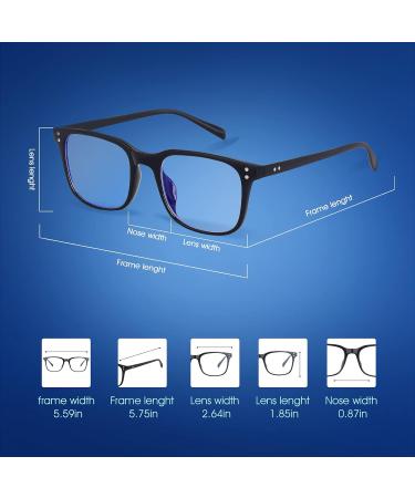 Vimbloom Blue Light Blocking Glasses for Men and Women - Anti Eye Fatigue, Anti Glare, UV Protection - Classic Black Frame - Buy Online on GoSupps.com