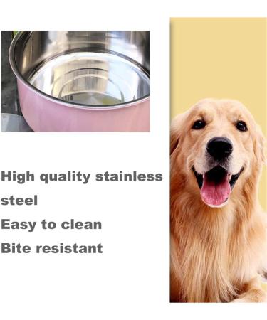 Water Bowl for Dog Crates & Cages 2-in-1 Crate Type Pet Hanging Bowl Stainless Steel Cage Dog Bowl Medium Sized Dog Feeder Food Water Bowl (Blue1.7l/1pcs) Blue18cm Blue18cm - Buy Online on GoSupps.com