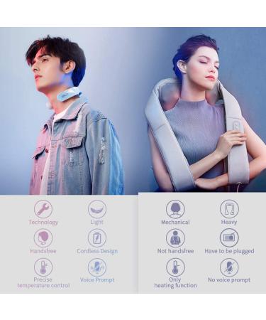 SKG K6 Cordless Electric Neck Massager with Heat | 4 Modes 15 Levels | Deep Tissue Trigger Point Massage for Home, Office, Car | White - Buy Online on GoSupps.com