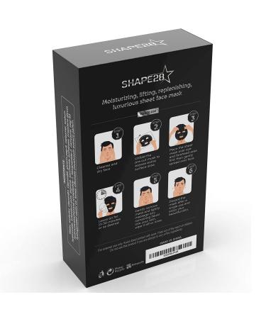 Shape28 Men's Deep Cleansing Hydrating Face Mask - 10 Count Pack for Minimizing Pores and Anti-Aging - Buy Online on GoSupps.com