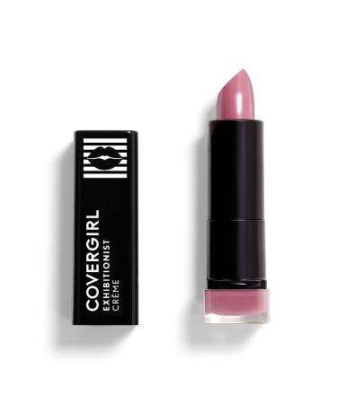 COVERGIRL Exhibitionist Lipstick Cream  Delicious 340  Lipstick Tube 0.123 OZ (3.5 g) Delicious 0.12 Ounce (Pack of 1)
