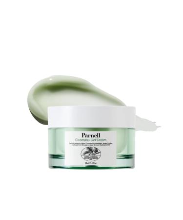 Parnell Cicamanu Gel Cream - Centella Asiatica Hyaluronic Acid Ceramide Soothing and Moisturizing Cream for Sensitive and Dry Skin (1.69 Fl Oz / 75ml)
