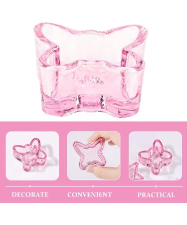 minkissy Nail Dappen Cup Butterfly Shape Dappen Dish Cups Acrylic Nail Dish Bowl Glass Decorative Nail Brush Cup Manicure Nail Dish - Buy Online on GoSupps.com