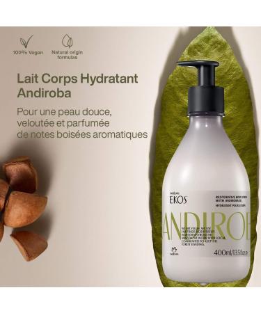 Natura - Ekos Andiroba Restorative Body Lotion - Therapeutic Oil - 30 Hours of Moisturization - Soothe Muscles - Vegan Skin Care - Brazilian Beauty Secrets - Self Care & Body Care - 13.5 fl oz (400ml) - Buy Online on GoSupps.com