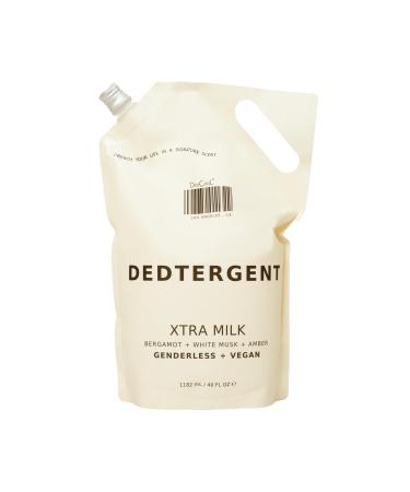 DedCool Liquid Laundry Dedtergent (Xtra Milk Refill 45 fl oz) Luxurious Fragrance Scented Removes Stains Ideal for 60 Washes Infused with Natural Essential Oils Vegan Non-Toxic & Dye Free
