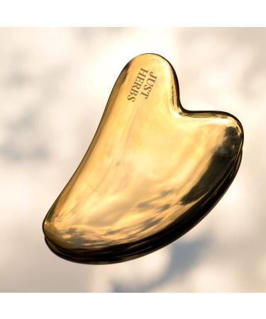 Kansa Gua Sha Face Massage Tool | Reduce Fine Lines Achieve Glowing Skin & Relieve Stress - 144g - Buy Online on GoSupps.com