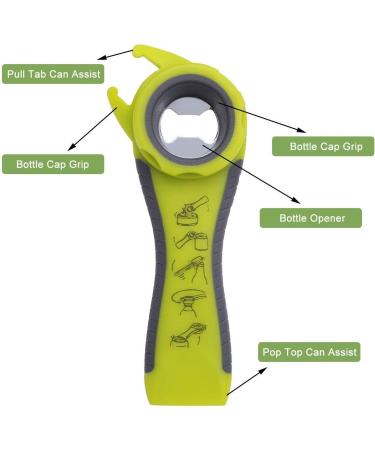 4-in-1 Glass Opener | 5-in-1 Silicone Bottle Opener Set - Anti-Slip Kitchen & Camping Gadget - Buy Online on GoSupps.com