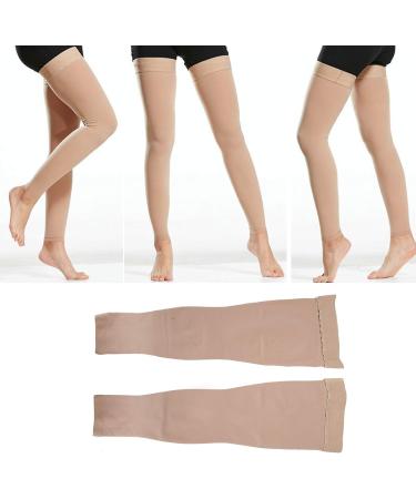 Breathable Compression Stockings for Varicose Veins | Gradient Calf & Foot Compression (L) - Improve Circulation & Comfort - Buy Online on GoSupps.com