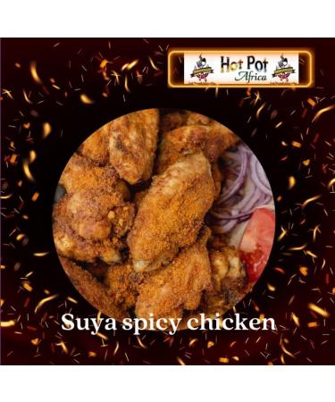 Hot Pot Africa Suya Spice 100g - Yaji Pepper & Chilli Seasoning Mix - Buy Online on GoSupps.com