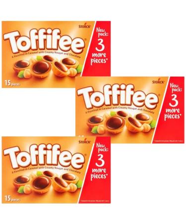 Hazelnut Nougat Bundle with Toffifee Hazelnut Nougat and Chocolate 125g (3 Pack) - Buy Online on GoSupps.com