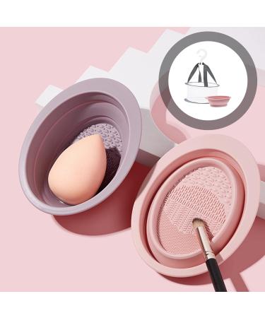 Buy Minkissy Makeup Brush Cleaning Set Silicone Mats Folding Hangers & Beauty Egg Washer for Flawless Makeup | International Shipping Available - Buy Online on GoSupps.com