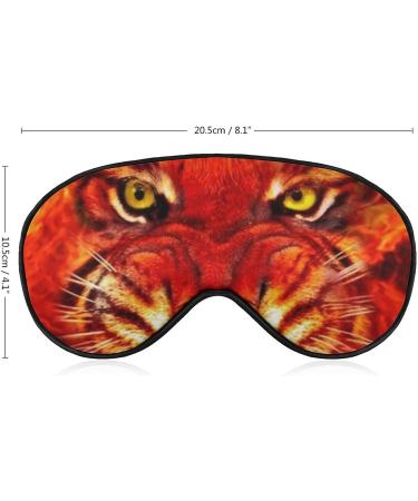 Fire Tiger Sleep Mask - Adjustable Strap, Light Blocking Eye Cover for Night Travel and Nap - Men and Women - Buy Online on GoSupps.com