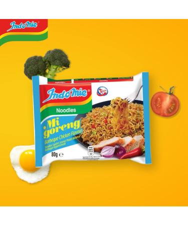 Buy INDOMIE Mi Goreng Barbeque Chicken Instant Noodles - 40 Pack (80g Each) - International Shipping Available - Buy Online on GoSupps.com
