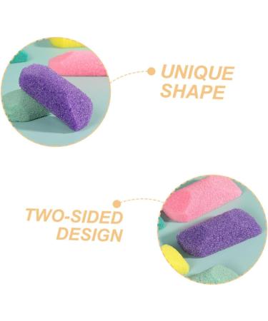 FRCOLOR Pumice Stone Nail Wood Stick Foot File for Dead Skin Foot Scrubber Stone Remover Dead Skin for Body Skin Remover File Pedicure Stone PU Purple Double-Sided - Buy Online on GoSupps.com