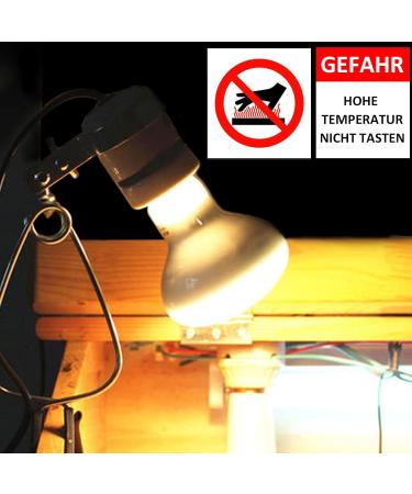 Dernord 50W Basking Heat Ramp - Daylight Spot Lamp for Turtles Bearded Dragons & Terrarium Animals - 2 Pack White Heat Lamp - Buy Online on GoSupps.com