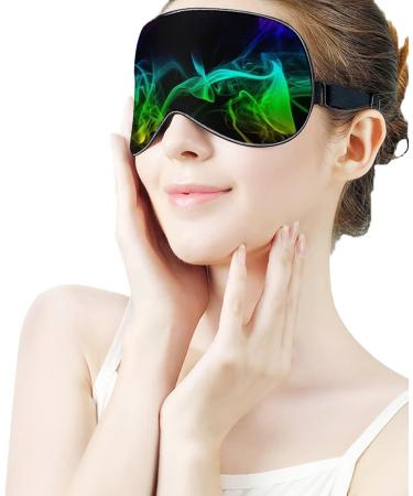 Colorful Smoke Sleep Mask for Women | Adjustable Eye Shades with Elastic Strap | Comfortable Night Sleep - Buy Online on GoSupps.com