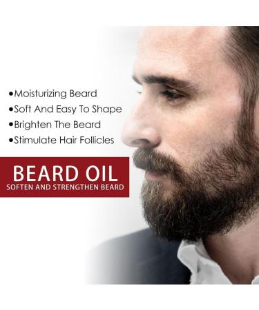 3 PCs Organic Beard Growth Oil - Natural Serum for Facial Hair Growth Moisturizes & Conditions - Perfect for Patchy Beards Men - Buy Online on GoSupps.com