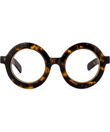 Zeelool Retro Thick Round Blue Light Blocking Glasses for Men & Women - Calhoun ZOA01776 Tortoise Lens Online Shopping - Buy Online on GoSupps.com