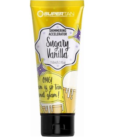  Supertan SuperTan Sugary Vanilla Glitter Accelerator 150ml - Buy Online on GoSupps.com