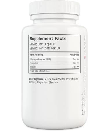 Supplement Spot - Natural Mood Balance Supplement w/Melatonin DHEA & Pregnenolone - Formulated to Increase Energy in Men & Women (60 Capsules) - Buy Online on GoSupps.com