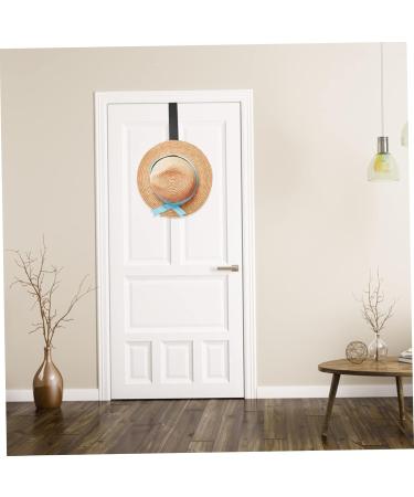 Housoutil 2pcs Door Hook Wall Mounted Clothing Rack Over Door Coat Hooks Door Back Hook No Punching Key Chain 21x4.5cm Black - Buy Online on GoSupps.com