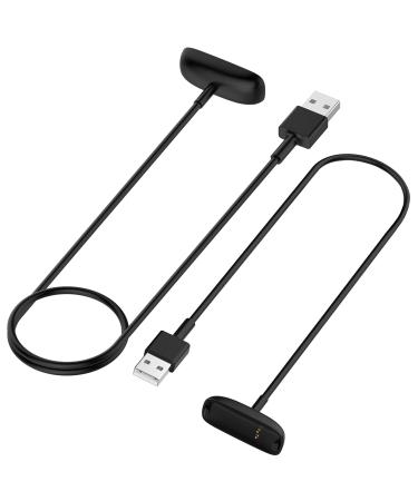 2-Pack TopPerfekt Charger Cable for Fitbit ACE 3, Replacement Charging Cable Accessory for Fitbit Inspire 2 and ACE 3 (3.3 ft/1.0 ft)