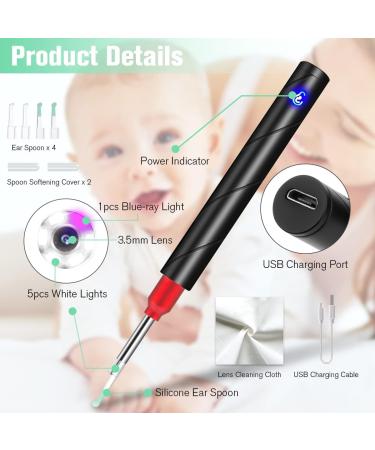 Urbesty Ear Wax Removal Kit with 1080P HD Camera - Wireless Otoscope Waterproof Compatible with Smartphones & Tablets - Effective Earwax Cleaner - Buy Online on GoSupps.com