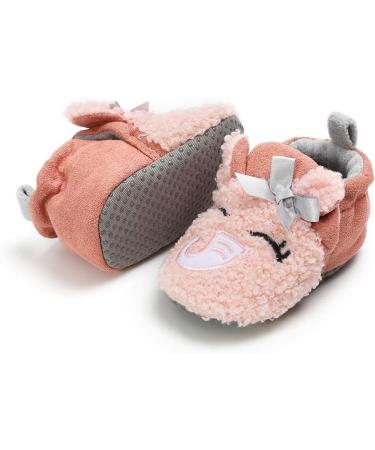 LACOFIA Baby Anti-Slip Soft Sole Winter Booties 3-6 Months - Pink Elephant - Buy Online on GoSupps.com