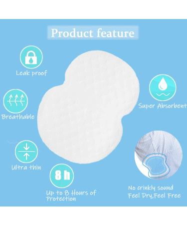 Non-Visible Disposable Armpit Sweat Pads for Women and Men - 40 Pack | Comfortable Protection for Hyperhidrosis and Sweating Armpits - Buy Online on GoSupps.com