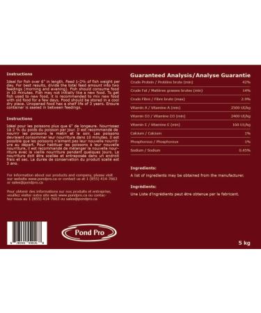 Pond Pro Premium 3mm Floating Trout Food 10kg (22 lb) - Buy Online on GoSupps.com