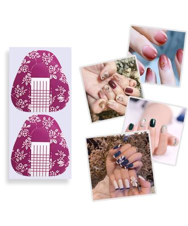 LAIION 200PCS Purple Acrylic Nail Forms | Horseshoe-Shape Extension Tips for Acrylic & Gel Nails - Buy Online on GoSupps.com