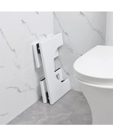 AmazerBath 7 Inch Bamboo Toilet Stool for Bathroom - Collapsible Poop Stool for Men and Women - White (Pack of 1) - Buy Online on GoSupps.com