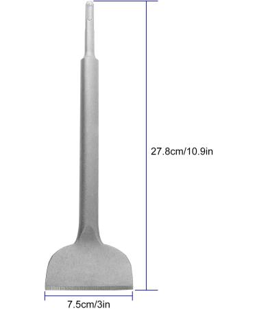 3 SDS Plus Angled Tile Chisel - 3x10 Thinset Scaling & Floor Scraper Chisel Bit - Buy Online on GoSupps.com
