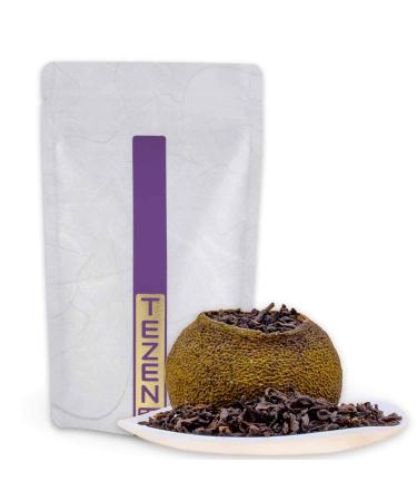 Shou Pu-Erh Tea Xiaoqing Mandarin from Guangdong China | Traditional Chinese Pu-Erh tea matured in the mandarin (50 g) - Buy Online on GoSupps.com