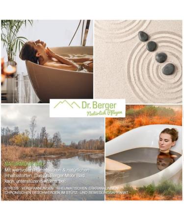  Dr. Berger Dr. Berger Naturmoor Natural Peat Bath 250ml - Physio Wellness and Home - Fango Natural Peat Pack - Buy Online on GoSupps.com