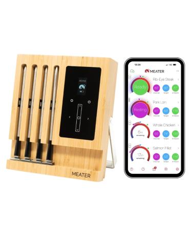 Meater Block |Premium wireless smart meat thermometer for oven grill kitchen bbq smoker rotisserie with bluetooth and wifi digital connection single - Buy Online on GoSupps.com